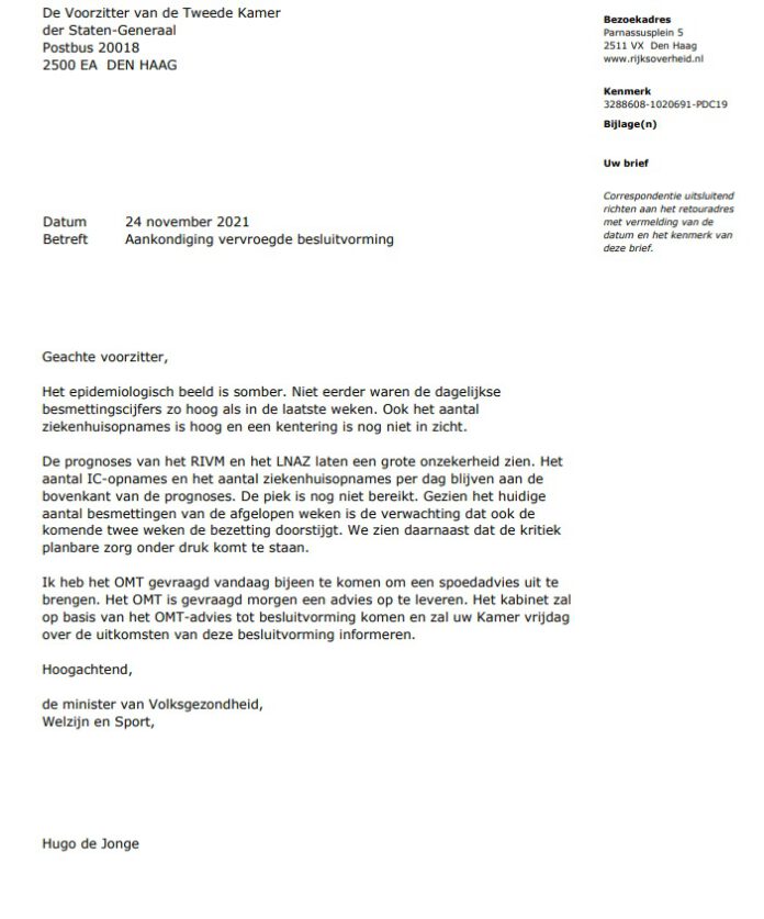 brief de jonge advies omt